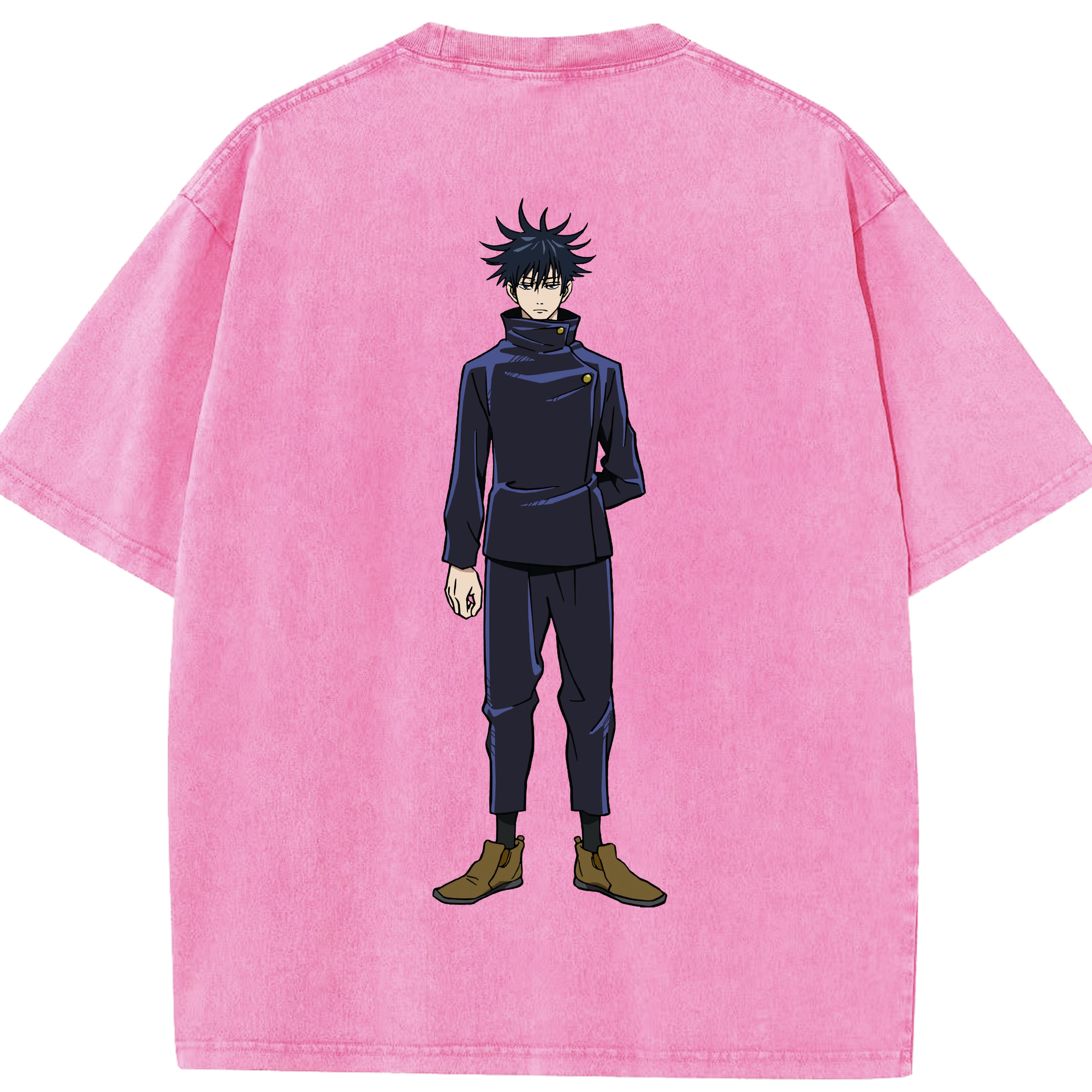 （画像用） 呪術廻戦 Jujutsu Kaisen 綿100% ヴィンテージ風 半袖Tシャツ（背面プリント）